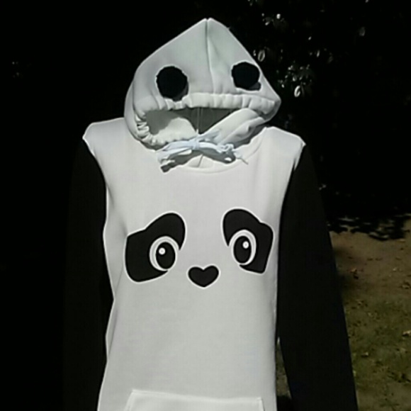 Tops - Panda Hoodie Size M